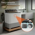 thumbnail image 2 of White Westinghouse  Lavadora Doble Tina 15 kg  WWXCTT251006QBK  Gabinete en polipropileno  4 niveles de agua  4 perillas de control  Bajo consumo de energía  Ahorro de agua, 2 of 9