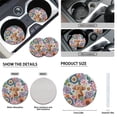 thumbnail image 6 of Uorisanigo Highland Cow Mandala 10 Pack Car Seat Covers Full Set with Comfortable Car Steering Wheel Cover Auto Water Cup Pad and Seat Belt Cover and Chapstick Holder Fit for Cars,Suvs, 6 of 7
