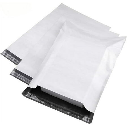 supplyhut Lightweight Poly Self Seal Mailers Bags, 12" x 15.5", Gray, 100 Pack