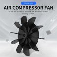 thumbnail image 2 of Replacement 0.5" Inner Bore 10 Impeller Motor Fan Blade Black, 2 of 5