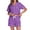 Purple, variant on EA'S SECRET Womens 100% Cotton Pajamas Short Set Button Down Summer Pjs with Pockets Loungewear V Neck Chest Pocket Sleep Sets(Light Purple,L)