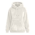 thumbnail image 7 of Sewkxo Cat Pouch Hoodie Pet Carrier Hoodies Women Oversized Kangaroo Pocket Lightweight Sweatshirts,White 2XL, 7 of 7