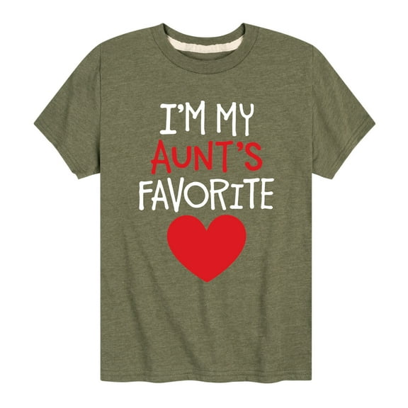 Instant Message - I'm My Aunts Favorite Short Sleeve Graphic T-Shirt