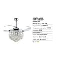 thumbnail image 2 of Ventilador de Techo Elegante con Lámpara LED de Cristal MEGALUZ  F8546A-500, 2 of 2