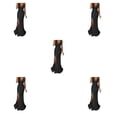 thumbnail image 3 of Vestido de noche Sonducket Traje de fiesta Ropa festiva larga con hendidura sin mangas Negro S M L XL XXL 3XL, 3 of 6