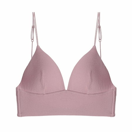 

Large backless fine ribbed cotton comfortable breathable invisible bra