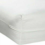 Premium Microfiber Mattress Cover Waterproof Shield Zippered Mattress Protector Shield Encasement, Velcro Zip, Ultra Soft Twin Size