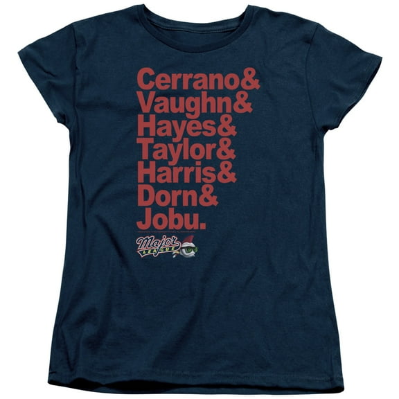 Major League Team Roster Women's T-Shirt Navy