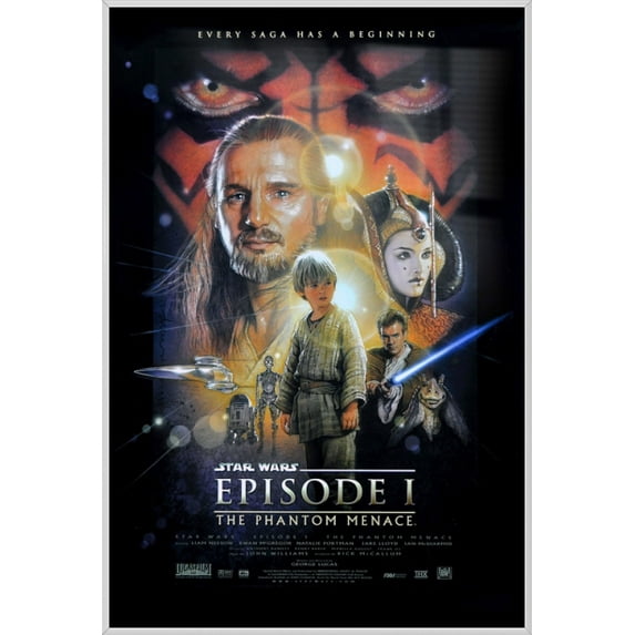 Star Wars: Episode I - The Phantom Menace - Framed Movie Poster / Print (Regular Style) (Size: 27" x 40")