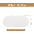 thumbnail image 2 of uxcell 400 Count 2.3" Round Coffee Filters, Disposable Paper Percolator Coffee Filters Natural Unbleached Wood Fiber,Suitable for Pour Over Coffee Filter Drip Coffee Maker White, 2 of 6