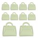 thumbnail image 1 of 10Pcs Cajas de Regalo de Cuero PU con Asas, Bolsa de Favor de Fiesta de 4 x 2 x 4.3 Pulgadas con Cinta, Verde, 1 of 7