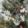 thumbnail image 3 of Nearly Natural 2' Flocked Artificial Christmas Tree with 30 Clear Lights, 3 of 7