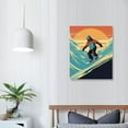 thumbnail image 3 of Nawypu Premium Vector Flying Snowboarding Vintage Poster Wall Art Paintings Canvas Wall Decor Home Decor Living Room Decor Aesthetic 16x20 inch, 3 of 4