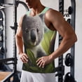 thumbnail image 5 of Salouo Daisy Koala for Men's Tank Tops,Sleeveless Muscle Shirts for Men Quick Dry Workout Tank Top Gym Muscle Tee Fitness Bodybuilding Sleeveless T Shirt-X-Large, 5 of 7