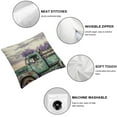 thumbnail image 5 of SHANXI Purple Floral Cozy Pillowcase for Decorative Couch and Bedroom Sofa 18x18in, 5 of 6