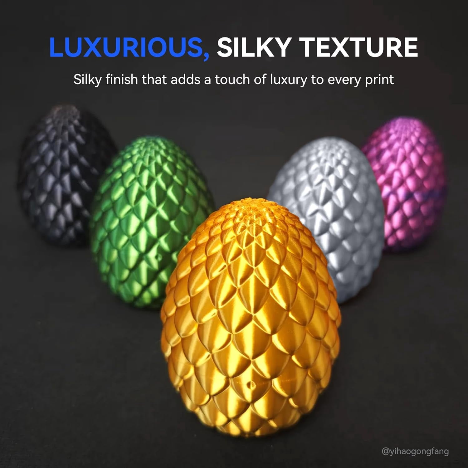 Silk PLA Filament 1.75mm Copper 1.1KG, Metal-Like Shiny 3D Printer Filament Dimensional Accuracy +/- 0.02mm, 1.1kg Spool(2.4lbs), Fits for Most FDM 3D Printers