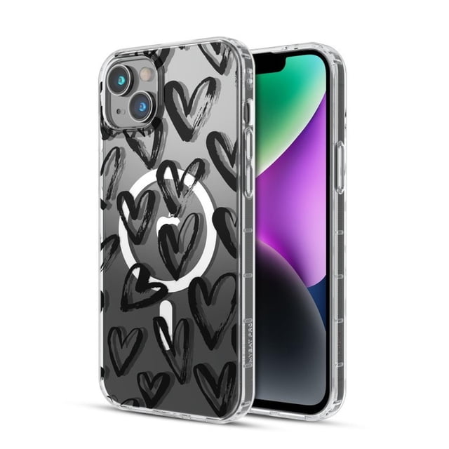 Funda Case MYBAT Mood Mag para iPhone 16e 14 y 13 - Corazones