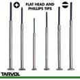 Precision Screwdriver Set (Set of 6 with Case) Flathead & Philips in 6