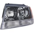 thumbnail image 2 of 2-Piece Kit Driver Side Headlight w/Fender w/Bulb Halogen w/o Wiring Harness w/Clear Turn Signal, 2 of 3