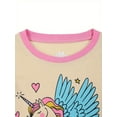 thumbnail image 2 of WIBACKER 2 Pieces Little Girls Pajamas Summer Short Sets Unicorn Sleepwear Cotton Toddler Pjs Size 2-9 Years, 2 of 11
