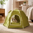 thumbnail image 5 of Pet Tent with Washable Fabric and Portable Foldable Design for Indoor Small Animals, Cute Dog Bed with Cozy Hideaway Space for Year-Round Comfort, Small Dog House Gift for Puppies, 5 of 7
