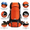 thumbnail image 4 of Mochila de Senderismo HOMIEE 50L Impermeable para Camping, 4 of 8