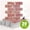 Red, variant on 20Pcs 3D Faux Brick Wall Panels 11.8"x11.8", Thin PVC Peel and Stick Self-Adhesive Tiles for Kitchen Backsplash, Fireplace & Farmhouse Decor