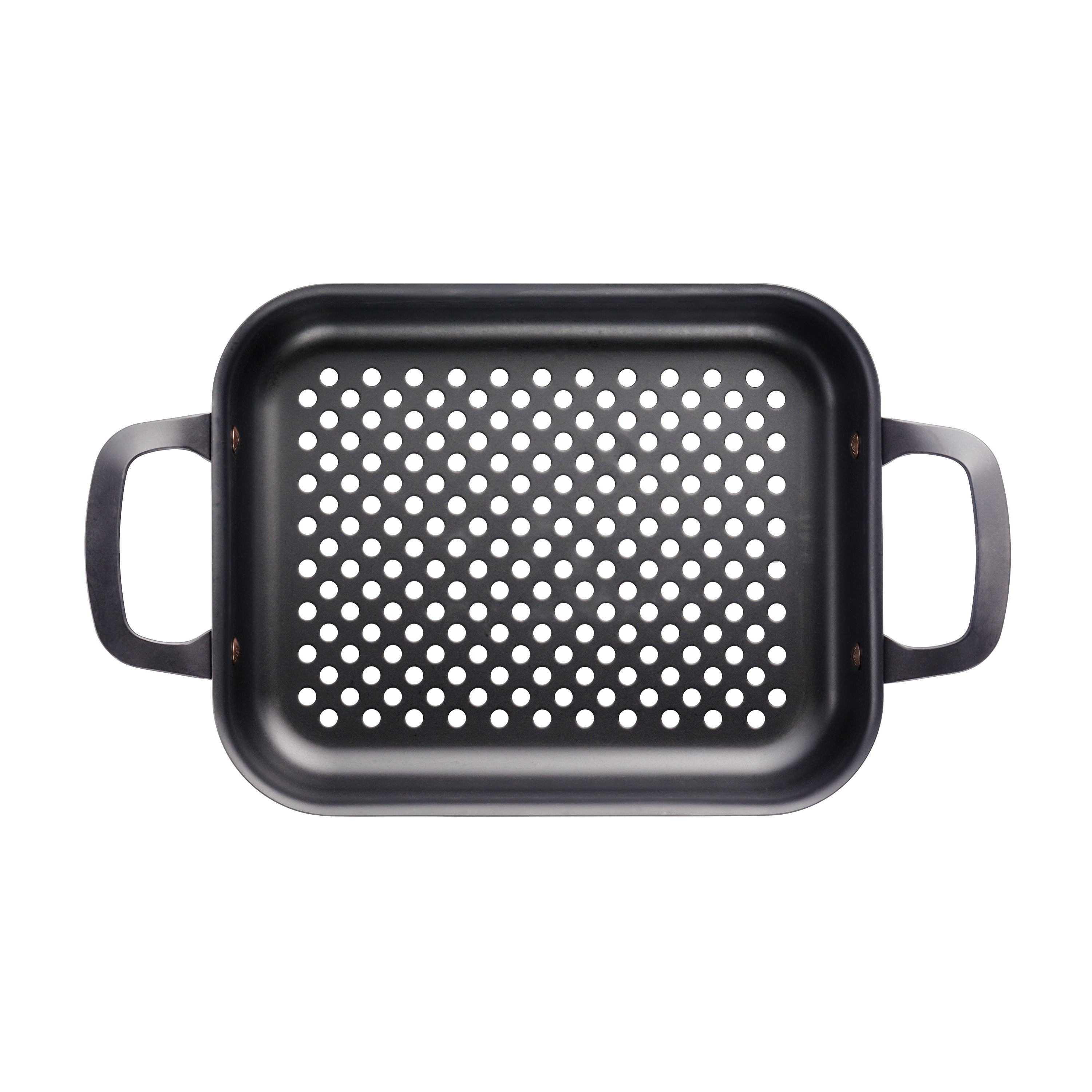 Tramontina Churrasco BBQ 11-Inch Carbon Steel Rectangular Grill Pan, Roaster, Perforated, Oven-Safe
