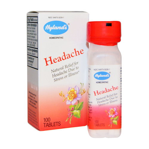 Hylands Homeopathic Headache Tablets Natural Relief for Headache Due to