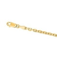 thumbnail image 4 of JewelStop 18K Yellow Gold Diamond Cut/ Textured Finish 2.6mm Cable Chain with Lobster Clasp - 24", 4 of 5
