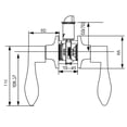 thumbnail image 4 of Oil Rubbed Bronze Privacy Door Lever, 6-Pack, 4 of 15