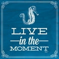 thumbnail image 2 of Pertiet, Katie 26x26 White Modern Wood Framed Museum Art Print Titled - Live in the Moment Blue, 2 of 4