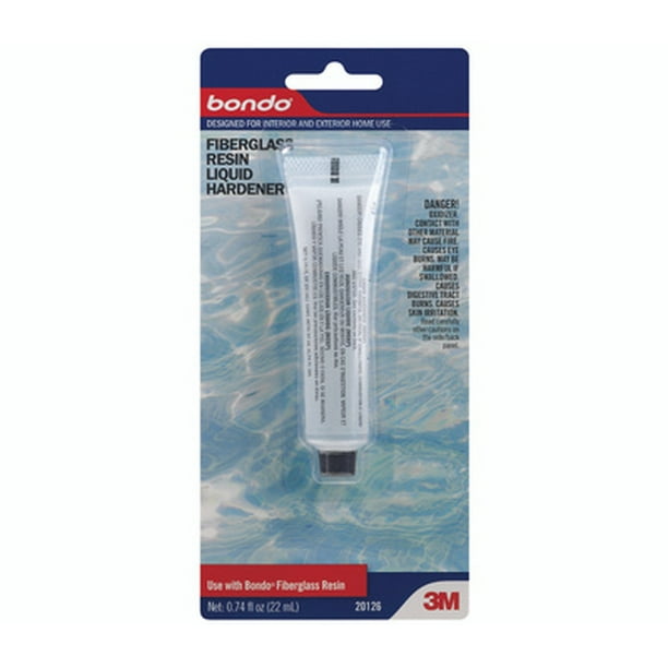 2PC 3M 20126 Bondo Fiberglass Resin Liquid Hardener