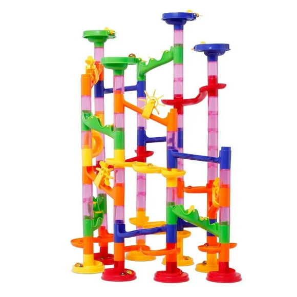 Roller Coaster Bouncy Castle Space Star Orbit Ball Marble Run Model Brick Building Toy Construction Toys Roller Kinder 6 Jahre Starbucks Coaster Christmas Gift