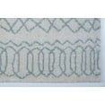 thumbnail image 3 of Ladole Rugs Trellis Synthetic Beautiful Soft Modern Carpet Area Rug in Ivory-Water Green, 3 of 4