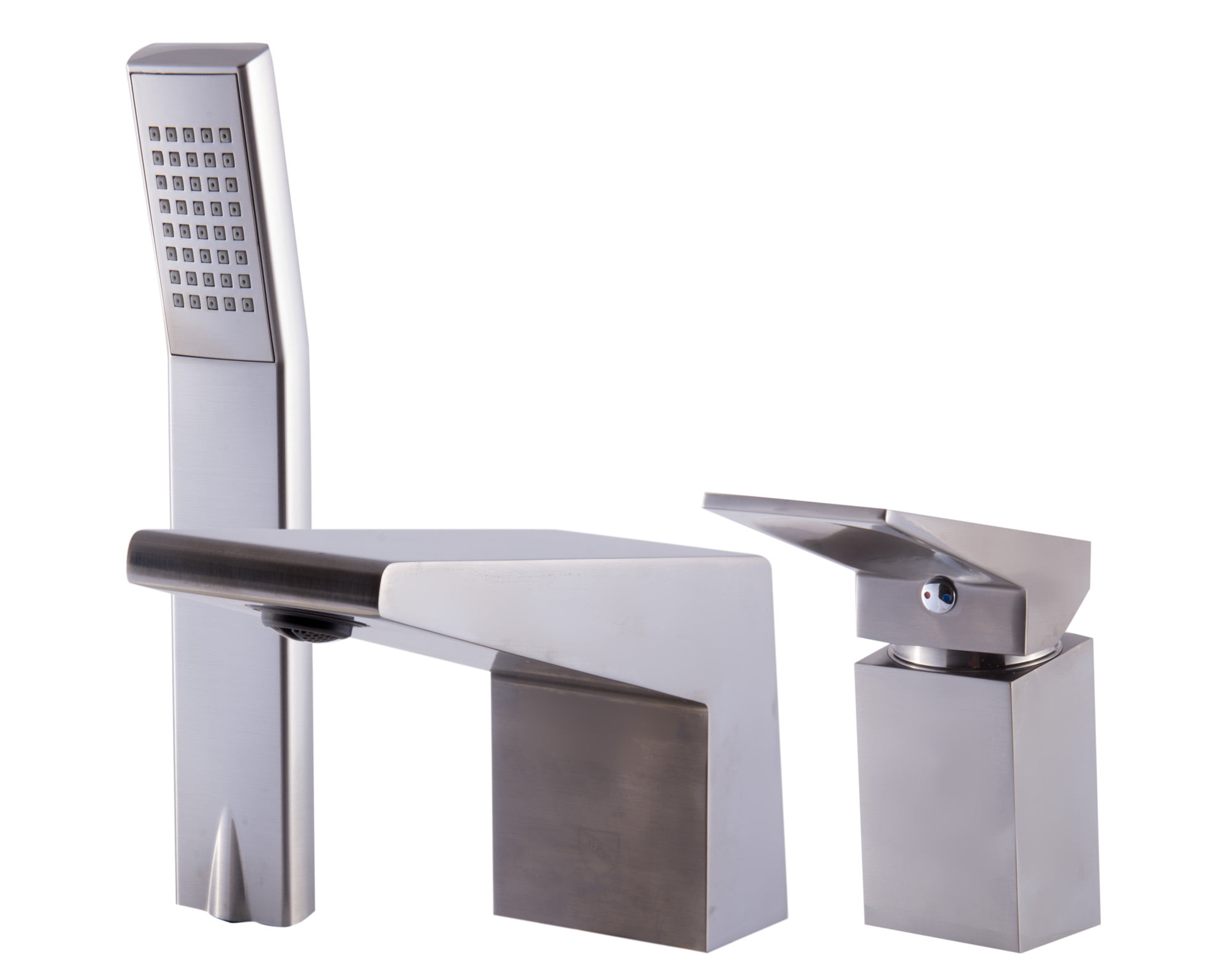 ALFI brand AB2464-BN Brushed Nickel Deck Mounted 3 Hole Tub Filler ...