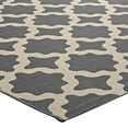 thumbnail image 5 of Modway Cerelia 63x90.5" Moroccan Trellis Polypropylene Area Rug in Gray/Beige, 5 of 8
