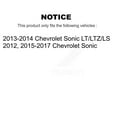 thumbnail image 2 of Transit Auto Front Rear Disc Brake Rotors Semi-Metallic Pads and Drum Kit (7Pc) for Car Chevrolet Sonic K8F-102588, 2 of 11