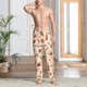 thumbnail image 2 of Balery Red Wine Pantalones de pijama para hombre, pijama ultraligero, pantalón de descanso-Large, 2 of 6