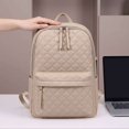 thumbnail image 6 of BadPiggies Travel Backpack for Women Men, Nylon Quilted College Laptop Backpack Fits 15.6" Laptop Personal Carry-on Size Bag with Trolley Sleeve, 6 of 7