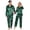 Christmas Green, variant on Ekouaer Couples Matching Pajamas Silk Long Sleeve Sleepwear Satin Soft Button Down Loungewear Pjs Set