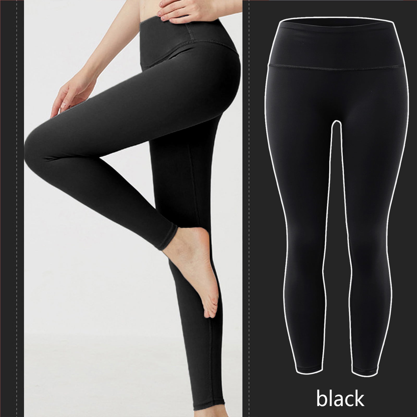  Heathyoga Fleece Lined Leggings Women Thermal Leggings for Women  with Pockets Warm Leggings for Winter Yoga Pants Black : Sports & Outdoors
