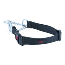 Ultrahund Play Martingale Dog Collar 1″ Wide, Adjustable 18” to 22” (Black)