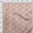 thumbnail image 3 of oneOone Rayon Brown Fabric Florals Fabric For Sewing Printed Craft Fabric By The Yard 56 Inch Wide, 3 of 4