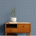 thumbnail image 2 of S4Sassy Modern Geometric Starburst Wallpaper - Blue Wall Covering, 25" x 120" Self-Adhesive Vinyl Walls Paper, Decorative Walls Wrap, Easy DIY Wall Covering For Bedroom, Cabinets, 2 of 9
