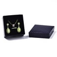 thumbnail image 2 of Square Cardboard Jewelry Boxes with Sponge Inside for Earring & Ring & Pendant Dark Slate Blue 7.5x7.5x3.5cm Inner Size: 7x7cm, 2 of 7