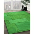 thumbnail image 3 of Ahgly Company Machine Washable Indoor Square Transitional Lime Green Area Rugs, 8' Square, 3 of 7