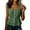 ❧379-Green, variant on Women's Casual Button Down Solid Color Cotton Linen Sleeveless Peter Pan Collar Top Vest Soft Breathable Summer Daily Wear Blouse