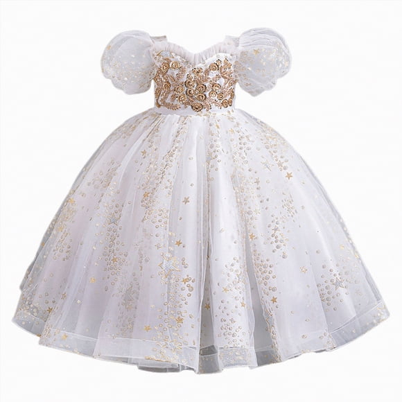 gdxvjhbj Baby Flower Girls Dress Baby Girls Tutu Dress Sleeveless Toddler Infant Tulle Tutu Layered Lace Mini Dresses 5T 6T (White,5-6 Years)