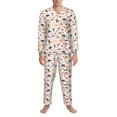 thumbnail image 3 of Balery South American Animals Pijama para Hombre de Dos Piezas con Manga Larga, Conjunto de Dormir y Descanso Suave con Bolsillos-Small, 3 of 7